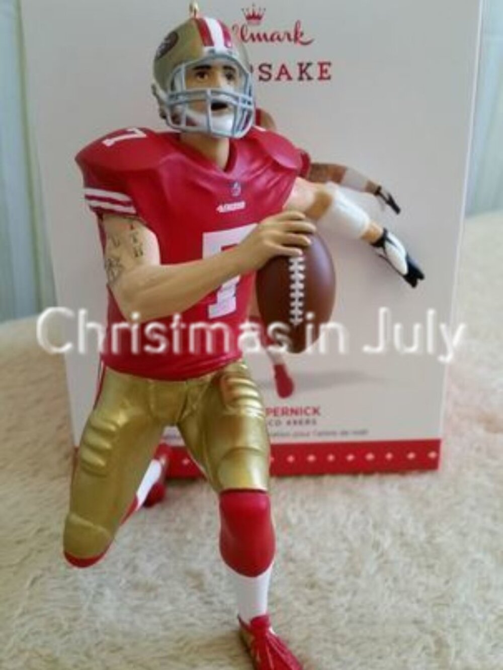 Hallmark 2015 Colin Kaepernick NFL Football San Francisco 49ers Ornament